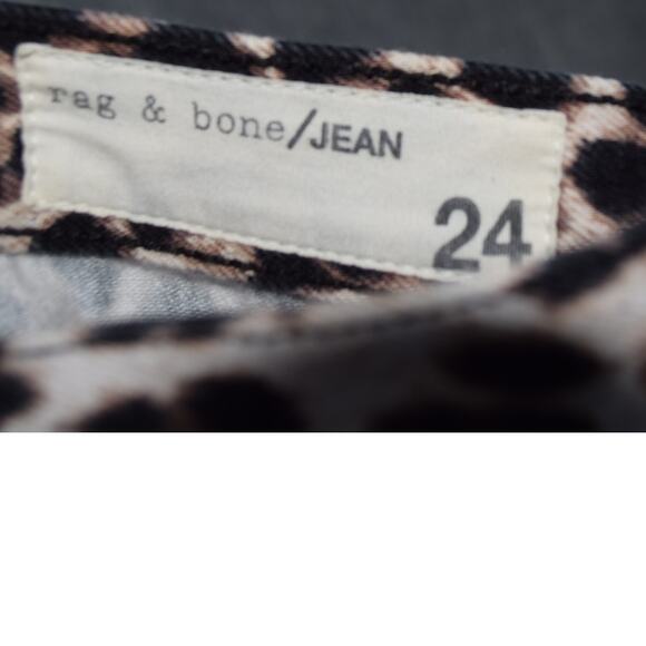 rag & bone/JEAN Snow Leopard Skinny Jeans Womens 24 - Picture 4 of 4